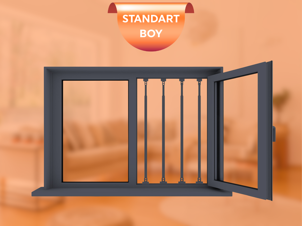 4’lü Pencere Güvenlik Bariyeri