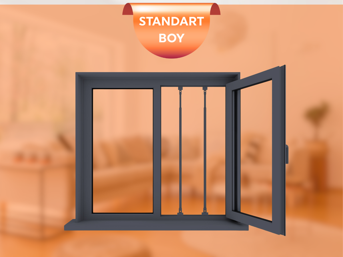 2'li Pencere Güvenlik Bariyeri