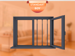 3’lü Pencere Güvenlik Bariyeri