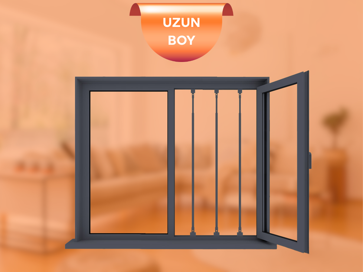 3’lü Pencere Güvenlik Bariyeri - Görsel 3